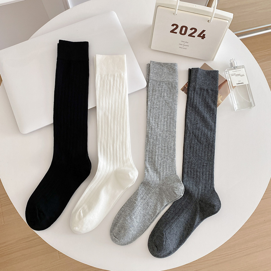 2024 Summer Pure Cotton Casual One Size Calf Socks